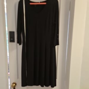 Talbots Black Long Sleeve Dress